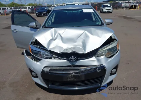 2015 Toyota Corolla S/S Plus/S Premium from USA, damaged, VIN 5YFBURHE3FP347144